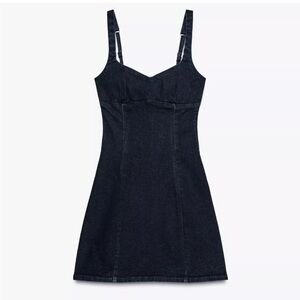 ZARA |  Dark Denim Mini Dress